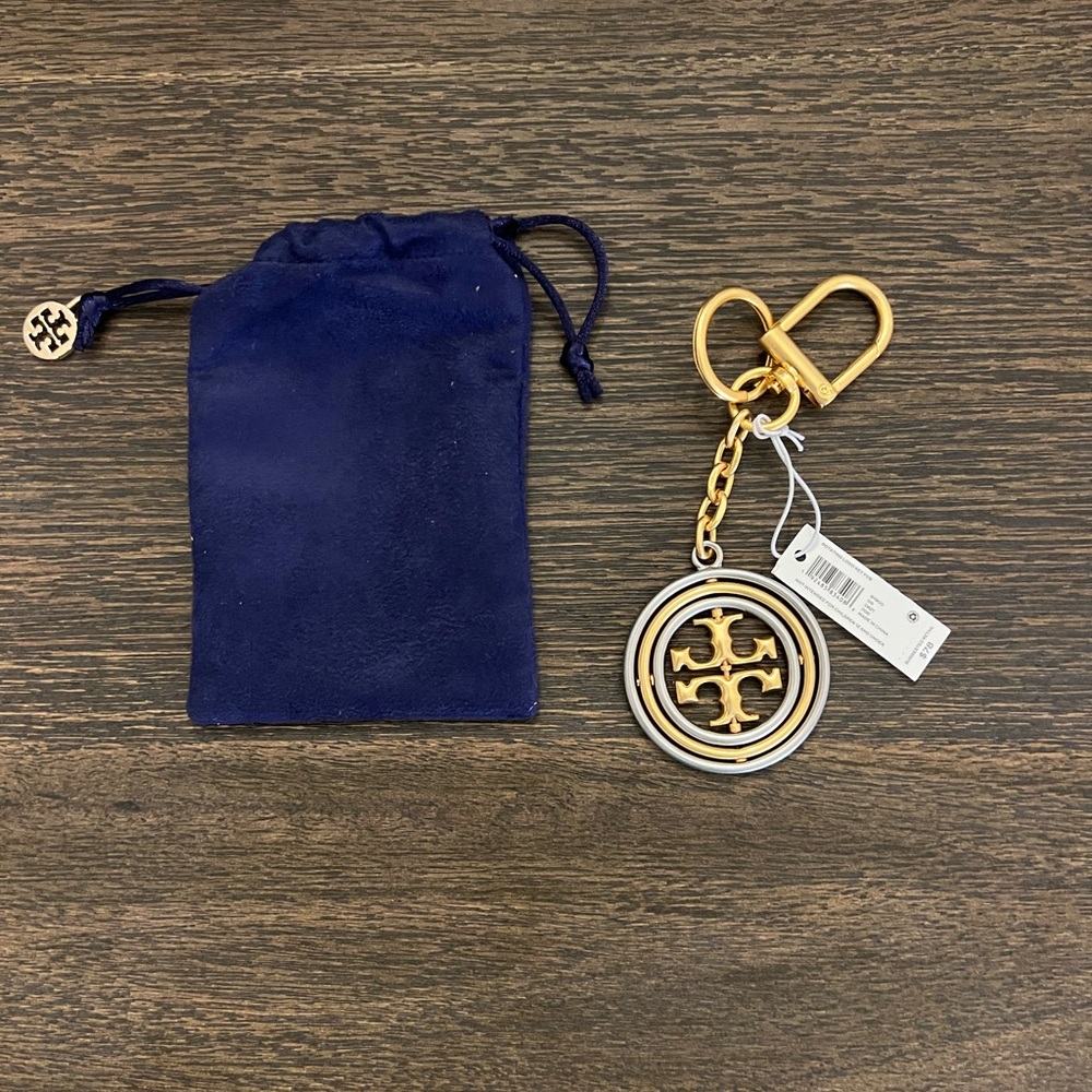 Tory Burch rotating double T key ring